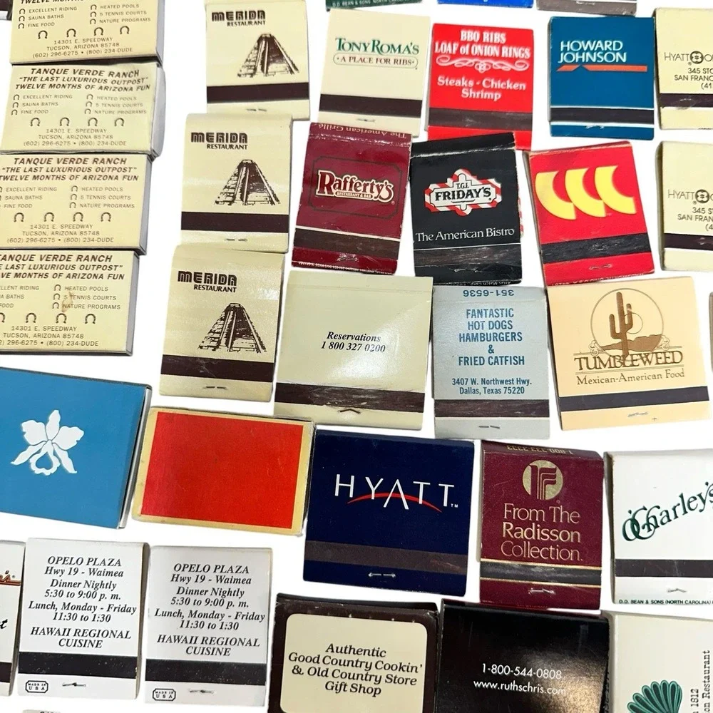 Huge Lot Of 100+ Matchbooks & Boxes From Various locations